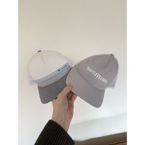 TRAVIS MATHEW lot 2 trucker hat golf golfing grey outdoor snapback cap